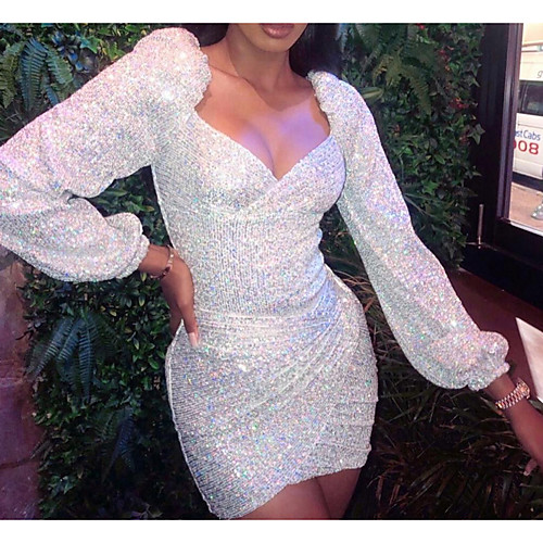 Two Piece Sparkle Sexy Party Wear Cocktail Party Dress Scoop Neck Long Sleeve Short / Mini Sequined with Sequin 2021
Two Piece Sparkle Sexy Party Wear Cocktail Party Dress Scoop Neck Long Sleeve Short / Mini Sequined with Sequin 2021