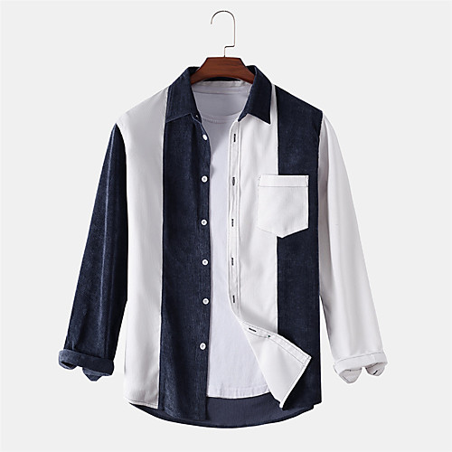Men's Shirt Other Prints Striped Button-Down Print Long Sleeve Daily Tops Casual Blue
Men's Shirt Other Prints Striped Button-Down Print Long Sleeve Daily Tops Casual Blue