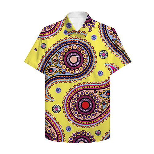 Men's Shirt 3D Print Graphic Print Short Sleeve Daily Tops Basic Casual Yellow / Summer
Men's Shirt 3D Print Graphic Print Short Sleeve Daily Tops Basic Casual Yellow / Summer