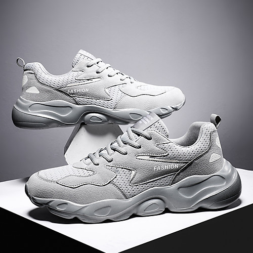 Men's Trainers Athletic Shoes Sporty Casual Athletic Running Shoes Basketball Shoes Tissage Volant Breathable Non-slipping Wear Proof Dark Grey Black Light Grey Fall
Men's Trainers Athletic Shoes Sporty Casual Athletic Running Shoes Basketball Shoes Tissage Volant Breathable Non-slipping Wear Proof Dark Grey Black Light Grey Fall