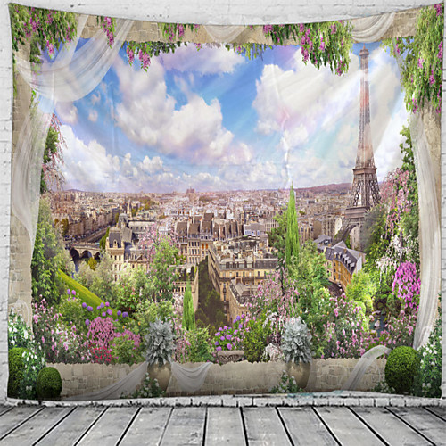 Window Landscape Wall Tapestry Art Decor Blanket Curtain Hanging Home Bedroom Living Room Decoration Paris Eiffel Tower City Flower
Window Landscape Wall Tapestry Art Decor Blanket Curtain Hanging Home Bedroom Living Room Decoration Paris Eiffel Tower City Flower