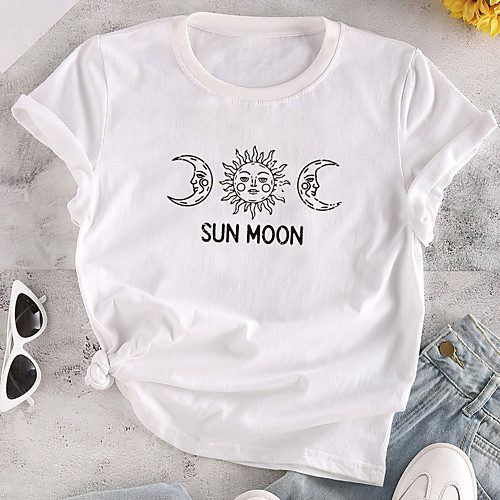 Women's T shirt Graphic Text Print Round Neck Tops 100% Cotton Basic Basic Top White Red Yellow
Women's T shirt Graphic Text Print Round Neck Tops 100% Cotton Basic Basic Top White Red Yellow