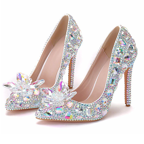 Women's Wedding Shoes Stiletto Heel Pointed Toe Wedding Pumps Vintage Sexy Minimalism Wedding Party & Evening PU Rhinestone Crystal Sparkling Glitter Solid Colored Color Block Rainbow
Women's Wedding Shoes Stiletto Heel Pointed Toe Wedding Pumps Vintage Sexy Minimalism Wedding Party & Evening PU Rhinestone Crystal Sparkling Glitter Solid Colored Color Block Rainbow