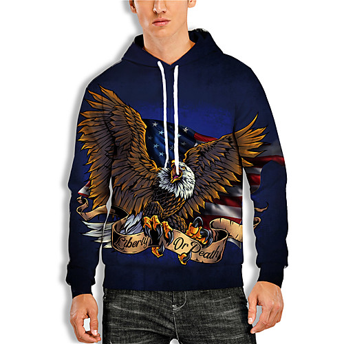 Men's Pullover Hoodie Sweatshirt Graphic Animal Print Hooded Daily Holiday 3D Print Basic Casual Hoodies Sweatshirts Long Sleeve Blue
Men's Pullover Hoodie Sweatshirt Graphic Animal Print Hooded Daily Holiday 3D Print Basic Casual Hoodies Sweatshirts Long Sleeve Blue