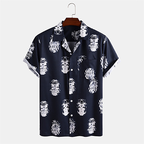 Men's Shirt Other Prints Graphic Button-Down Print Short Sleeve Daily Tops Casual Blue
Men's Shirt Other Prints Graphic Button-Down Print Short Sleeve Daily Tops Casual Blue
