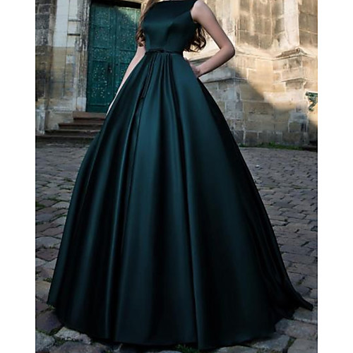 Ball Gown Minimalist Vintage Quinceanera Formal Evening Dress Jewel Neck Sleeveless Floor Length Satin with Pleats 2021
Ball Gown Minimalist Vintage Quinceanera Formal Evening Dress Jewel Neck Sleeveless Floor Length Satin with Pleats 2021