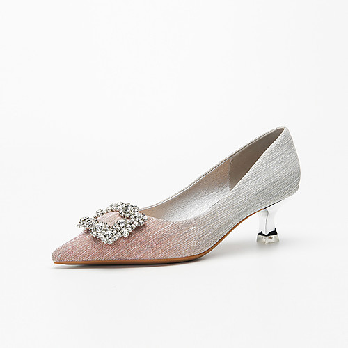 Women's Wedding Shoes Stiletto Heel Pointed Toe Wedding Pumps Classic Daily Gleit Rhinestone Color Block Pink Gray
Women's Wedding Shoes Stiletto Heel Pointed Toe Wedding Pumps Classic Daily Gleit Rhinestone Color Block Pink Gray