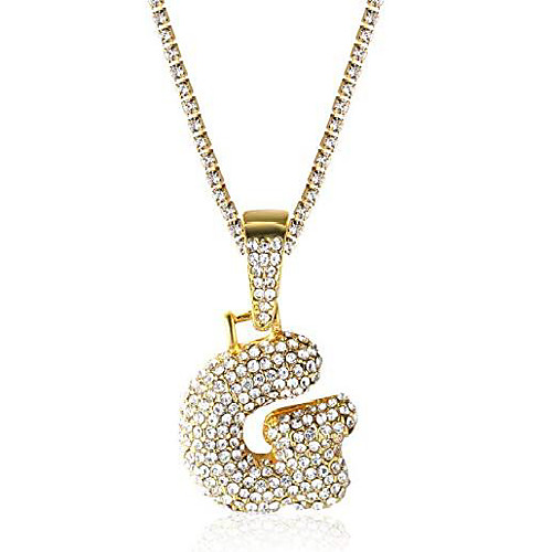 gold chain with bubble letter g iced out,initial necklace for men 18k real yellow gold plated with baby tennis chain 50cm,free giftbox
gold chain with bubble letter g iced out,initial necklace for men 18k real yellow gold plated with baby tennis chain 50cm,free giftbox