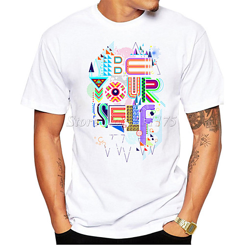 Men's T shirt 3D Print Graphic Letter Print Short Sleeve Daily Tops Casual Sports Round Neck White / Summer
Men's T shirt 3D Print Graphic Letter Print Short Sleeve Daily Tops Casual Sports Round Neck White / Summer