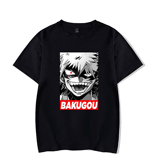 Inspired by My Hero Academia Bakugou Katsuki Cosplay Costume T-shirt Polyester / Cotton Blend Graphic Prints Printing Harajuku Graphic T-shirt For Women's / Men's
Inspired by My Hero Academia Bakugou Katsuki Cosplay Costume T-shirt Polyester / Cotton Blend Graphic Prints Printing Harajuku Graphic T-shirt For Women's / Men's