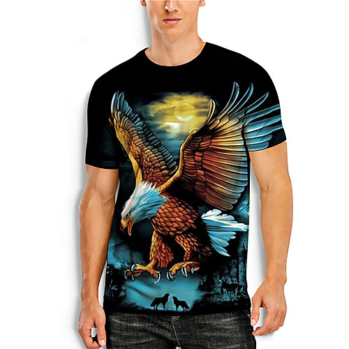 Men's T shirt Shirt 3D Print Graphic Animal Plus Size Print Short Sleeve Daily Tops Basic Casual Round Neck Blue Black Orange / Summer
Men's T shirt Shirt 3D Print Graphic Animal Plus Size Print Short Sleeve Daily Tops Basic Casual Round Neck Blue Black Orange / Summer