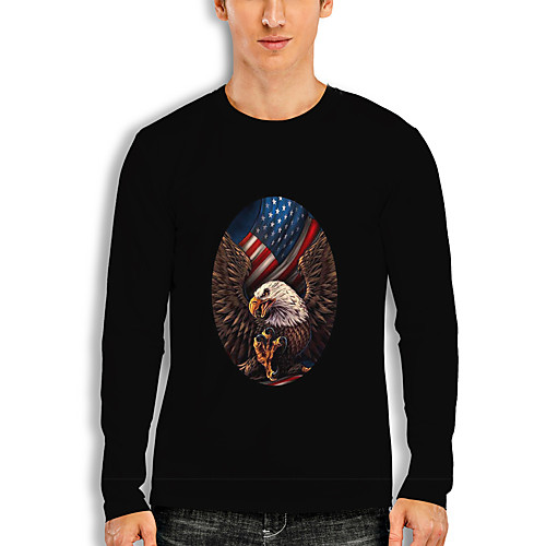 Men's T shirt 3D Print Graphic Eagle Animal Print Long Sleeve Daily Tops Basic Casual Black
Men's T shirt 3D Print Graphic Eagle Animal Print Long Sleeve Daily Tops Basic Casual Black