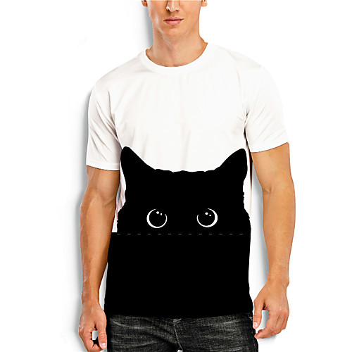 Men's T shirt 3D Print Graphic 3D Animal Print Short Sleeve Casual Tops Simple Classic Black / White
Men's T shirt 3D Print Graphic 3D Animal Print Short Sleeve Casual Tops Simple Classic Black / White