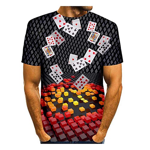 Men's T shirt Shirt 3D Print 3D Geometry 3D Print Short Sleeve Daily Tops Casual Round Neck Gray / Summer
Men's T shirt Shirt 3D Print 3D Geometry 3D Print Short Sleeve Daily Tops Casual Round Neck Gray / Summer