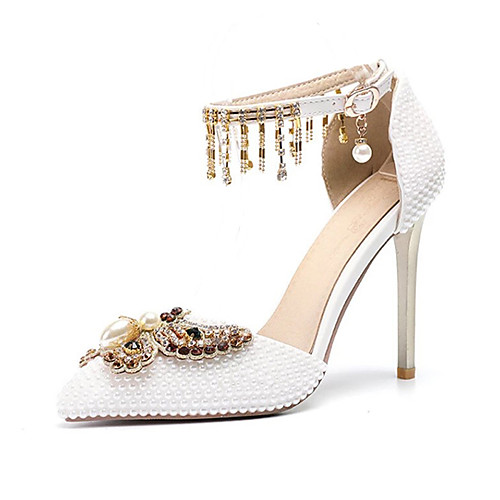Women's Wedding Shoes Stiletto Heel Pointed Toe Wedding Pumps Vintage Sexy Minimalism Wedding Party & Evening PU Rhinestone Crystal Sparkling Glitter Solid Colored Color Block White
Women's Wedding Shoes Stiletto Heel Pointed Toe Wedding Pumps Vintage Sexy Minimalism Wedding Party & Evening PU Rhinestone Crystal Sparkling Glitter Solid Colored Color Block White