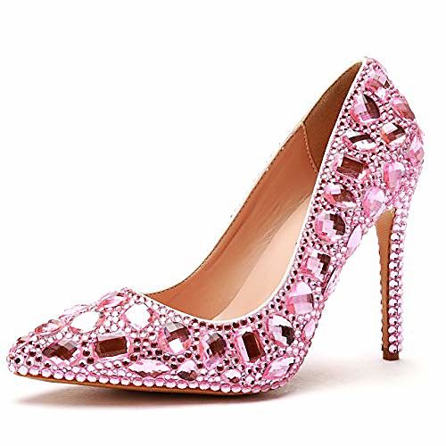 Women's Wedding Shoes Stiletto Heel Pointed Toe Wedding Pumps Vintage Sexy Minimalism Wedding Party & Evening PU Crystal Pearl Sparkling Glitter Solid Colored Color Block White Purple Fuchsia
Women's Wedding Shoes Stiletto Heel Pointed Toe Wedding Pumps Vintage Sexy Minimalism Wedding Party & Evening PU Crystal Pearl Sparkling Glitter Solid Colored Color Block White Purple Fuchsia