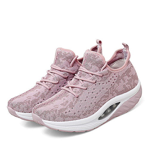Women's Trainers Athletic Shoes Flyknit Shoes Wedge Heel Round Toe Sporty Casual Outdoor Running Shoes Walking Shoes Tissage Volant Lace-up Winter Black / White Purple Light Green
Women's Trainers Athletic Shoes Flyknit Shoes Wedge Heel Round Toe Sporty Casual Outdoor Running Shoes Walking Shoes Tissage Volant Lace-up Winter Black / White Purple Light Green