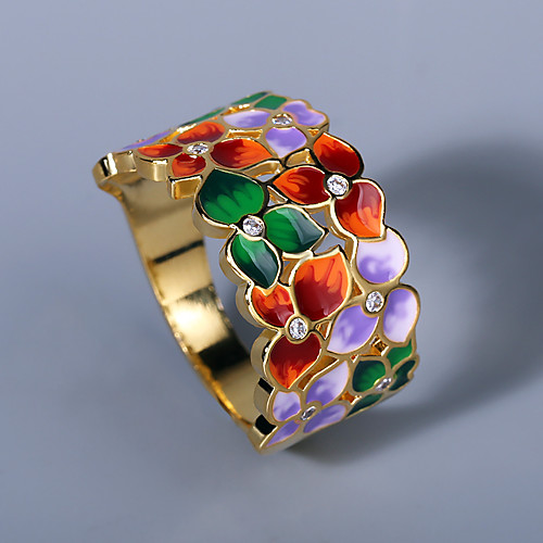Band Ring AAA Cubic Zirconia Fancy Gold Brass Floral Theme Flower Artistic Asian Elegant 1pc 6 7 8 9 10 / Women's
Band Ring AAA Cubic Zirconia Fancy Gold Brass Floral Theme Flower Artistic Asian Elegant 1pc 6 7 8 9 10 / Women's