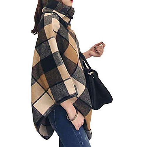 Women's Jacket Causal Fall Winter Regular Coat Loose Chic & Modern Elegant & Luxurious Jacket 3/4 Length Sleeve Plaid / Check Irregular Hem Photo Color / Spring / Holiday
Women's Jacket Causal Fall Winter Regular Coat Loose Chic & Modern Elegant & Luxurious Jacket 3/4 Length Sleeve Plaid / Check Irregular Hem Photo Color / Spring / Holiday