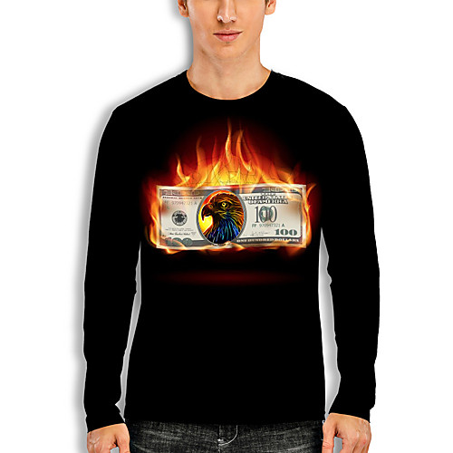 Men's T shirt 3D Print Graphic Eagle Animal Print Long Sleeve Daily Tops Basic Casual Black
Men's T shirt 3D Print Graphic Eagle Animal Print Long Sleeve Daily Tops Basic Casual Black