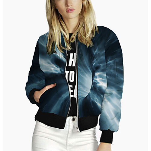 Women's Jacket Daily Spring & Fall Regular Coat Regular Fit Active Streetwear Jacket Long Sleeve 3D Print Print Blue / Holiday
Women's Jacket Daily Spring & Fall Regular Coat Regular Fit Active Streetwear Jacket Long Sleeve 3D Print Print Blue / Holiday
