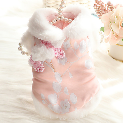 Dog Cat Coat cheongsam Dog clothes Flower Fashion Chinoiserie Cute Casual / Daily Spring Festival Winter Dog Clothes Puppy Clothes Dog Outfits Breathable Blue Pink Costume for Girl and Boy Dog Coral
Dog Cat Coat cheongsam Dog clothes Flower Fashion Chinoiserie Cute Casual / Daily Spring Festival Winter Dog Clothes Puppy Clothes Dog Outfits Breathable Blue Pink Costume for Girl and Boy Dog Coral
