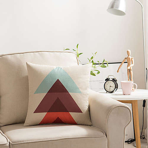 1 pcs Faux Linen Pillow Cover, Geometric Luxury Modern Square Zipper Traditional Classic
1 pcs Faux Linen Pillow Cover, Geometric Luxury Modern Square Zipper Traditional Classic