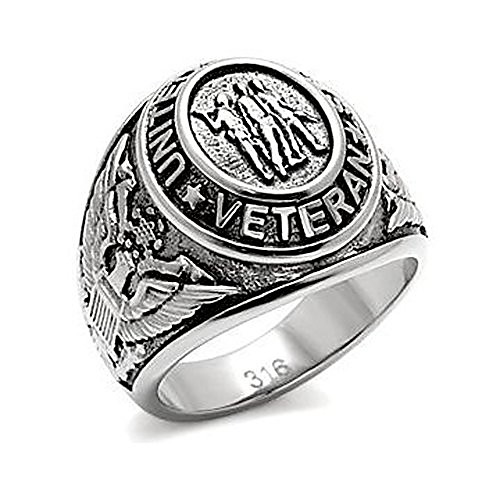 us military veteran ring - (silver color) war veteran jewelry military rings for army, navy, marines, air force, coast guard - officers military gear with flag decal emblem design. (9)
us military veteran ring - (silver color) war veteran jewelry military rings for army, navy, marines, air force, coast guard - officers military gear with flag decal emblem design. (9)