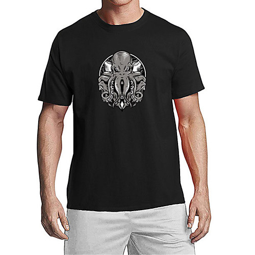 Men's Unisex T shirt Other Prints Graphic Octopus Animal Plus Size Print Short Sleeve Daily Tops 100% Cotton Basic Casual White Black Blue
Men's Unisex T shirt Other Prints Graphic Octopus Animal Plus Size Print Short Sleeve Daily Tops 100% Cotton Basic Casual White Black Blue