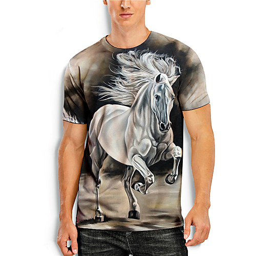 Men's T shirt 3D Print Graphic 3D Animal Print Short Sleeve Casual Tops Simple Classic Black / White
Men's T shirt 3D Print Graphic 3D Animal Print Short Sleeve Casual Tops Simple Classic Black / White