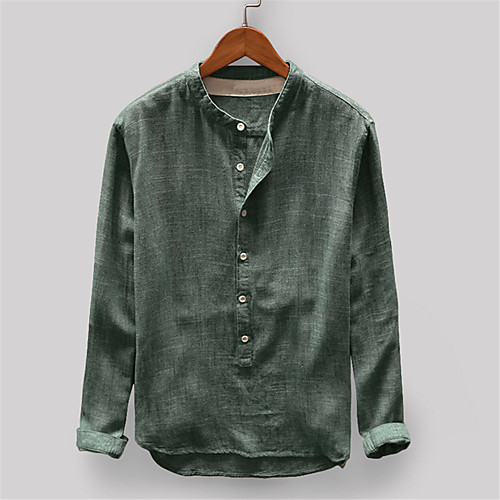 Men's Shirt non-printing Solid Colored Button-Down Print Long Sleeve Daily Tops 100% Cotton Casual Green
Men's Shirt non-printing Solid Colored Button-Down Print Long Sleeve Daily Tops 100% Cotton Casual Green
