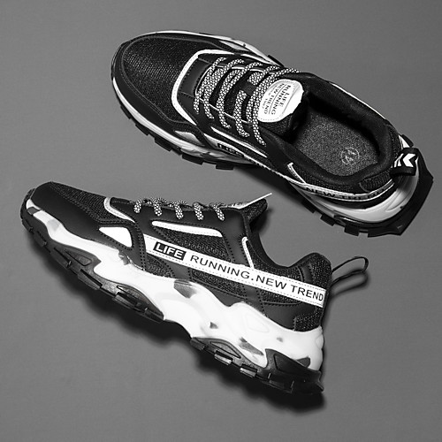 Men's Trainers Athletic Shoes Sporty Casual Athletic Running Shoes Fitness & Cross Training Shoes PU Tissage Volant Breathable Non-slipping Wear Proof White Black BlackGray Fall
Men's Trainers Athletic Shoes Sporty Casual Athletic Running Shoes Fitness & Cross Training Shoes PU Tissage Volant Breathable Non-slipping Wear Proof White Black BlackGray Fall