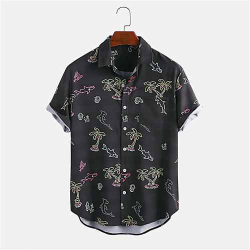 Men's Shirt Other Prints Plants Button-Down Print Short Sleeve Daily Tops Casual Hawaiian Black
Men's Shirt Other Prints Plants Button-Down Print Short Sleeve Daily Tops Casual Hawaiian Black