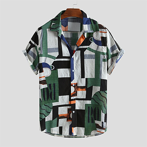 Men's Shirt Other Prints Graphic Button-Down Print Short Sleeve Daily Tops 100% Cotton Casual Hawaiian Red Green
Men's Shirt Other Prints Graphic Button-Down Print Short Sleeve Daily Tops 100% Cotton Casual Hawaiian Red Green