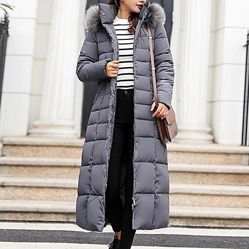ladies coat, women outerwear fur hooded coat long cotton-padded turn-down collar jackets solid polyester loose pocket coats gray
ladies coat, women outerwear fur hooded coat long cotton-padded turn-down collar jackets solid polyester loose pocket coats gray