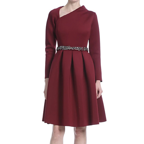 A-Line Minimalist Elegant Engagement Cocktail Party Dress V Neck Long Sleeve Knee Length Stretch Fabric with Pleats 2021
A-Line Minimalist Elegant Engagement Cocktail Party Dress V Neck Long Sleeve Knee Length Stretch Fabric with Pleats 2021