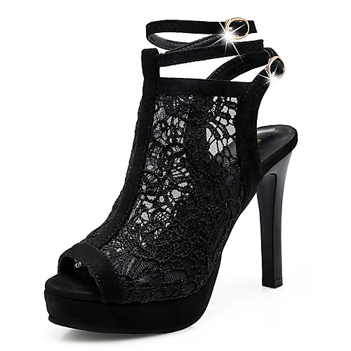 Women's Sandals Stiletto Heel Peep Toe High Heel Sandals Classic Daily Mesh Solid Colored Black
Women's Sandals Stiletto Heel Peep Toe High Heel Sandals Classic Daily Mesh Solid Colored Black