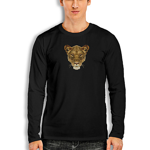 Men's T shirt 3D Print Graphic Lion Animal Print Long Sleeve Daily Tops Basic Casual White Black Red
Men's T shirt 3D Print Graphic Lion Animal Print Long Sleeve Daily Tops Basic Casual White Black Red