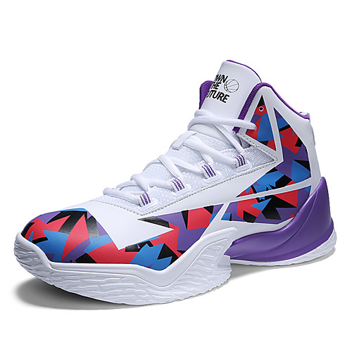 Men's Trainers Athletic Shoes Sporty Outdoor Basketball Shoes PU Non-slipping Black and White White / Purple Black Fall Spring
Men's Trainers Athletic Shoes Sporty Outdoor Basketball Shoes PU Non-slipping Black and White White / Purple Black Fall Spring