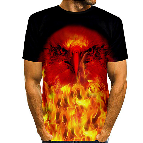 Men's T shirt 3D Print Graphic Eagle Animal Print Short Sleeve Daily Tops Basic Casual Orange
Men's T shirt 3D Print Graphic Eagle Animal Print Short Sleeve Daily Tops Basic Casual Orange
