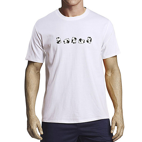 Men's Unisex T shirt Other Prints Graphic Panda Animal Plus Size Print Short Sleeve Daily Tops 100% Cotton Casual Cute White Black Blue
Men's Unisex T shirt Other Prints Graphic Panda Animal Plus Size Print Short Sleeve Daily Tops 100% Cotton Casual Cute White Black Blue