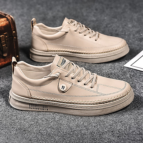 Men's Sneakers Skate Shoes Casual Daily Walking Shoes PU Non-slipping Height-increasing Wear Proof Black Beige Fall Spring
Men's Sneakers Skate Shoes Casual Daily Walking Shoes PU Non-slipping Height-increasing Wear Proof Black Beige Fall Spring