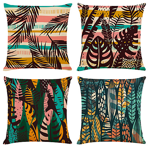 4 pcs Linen Pillow Cover, Rainforest Simple Classic Square Zipper Traditional Classic
4 pcs Linen Pillow Cover, Rainforest Simple Classic Square Zipper Traditional Classic