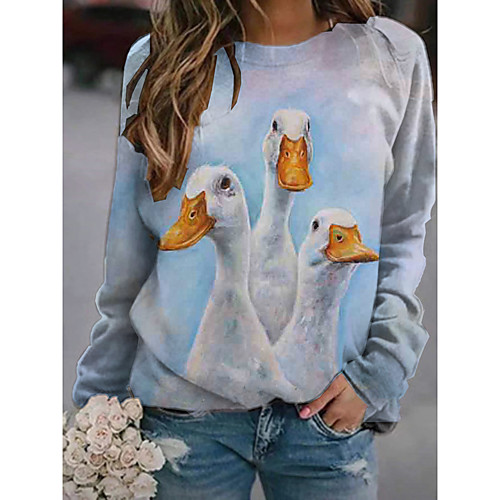 Women's Pullover Sweatshirt Graphic 3D Print Daily 3D Print Basic Casual Hoodies Sweatshirts Light Blue
Women's Pullover Sweatshirt Graphic 3D Print Daily 3D Print Basic Casual Hoodies Sweatshirts Light Blue