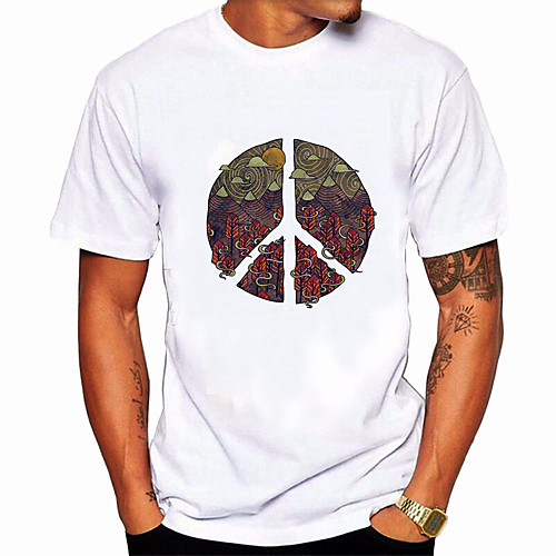 Men's T shirt 3D Print Graphic Color Block Tribal Print Short Sleeve Daily Tops Ethnic Style Casual Round Neck White / Summer
Men's T shirt 3D Print Graphic Color Block Tribal Print Short Sleeve Daily Tops Ethnic Style Casual Round Neck White / Summer
