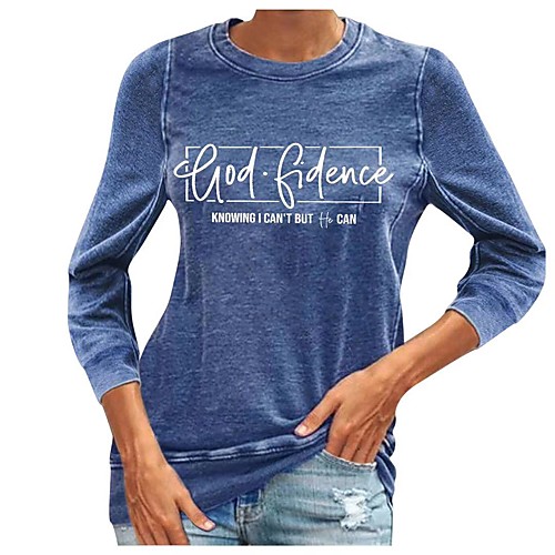 Women's T shirt Graphic Long Sleeve Print Round Neck Tops Basic Basic Top Black Blue Yellow
Women's T shirt Graphic Long Sleeve Print Round Neck Tops Basic Basic Top Black Blue Yellow