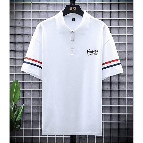 Men's Golf Shirt Tennis Shirt non-printing Letter Short Sleeve Daily Tops Blue Blushing Pink White
Men's Golf Shirt Tennis Shirt non-printing Letter Short Sleeve Daily Tops Blue Blushing Pink White
