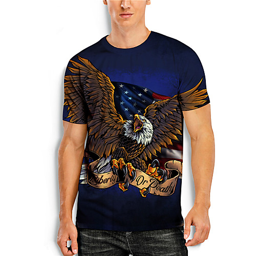 Men's T shirt 3D Print Graphic Animal Print Short Sleeve Daily Tops Basic Casual Blue
Men's T shirt 3D Print Graphic Animal Print Short Sleeve Daily Tops Basic Casual Blue