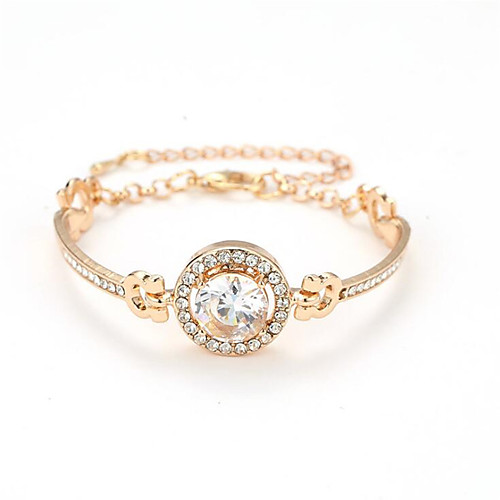 Women's Cubic Zirconia Cuff Bracelet Classic Flower Stylish Alloy Bracelet Jewelry Rose Gold / Silver / Gold For Party Evening Gift Date Festival
Women's Cubic Zirconia Cuff Bracelet Classic Flower Stylish Alloy Bracelet Jewelry Rose Gold / Silver / Gold For Party Evening Gift Date Festival