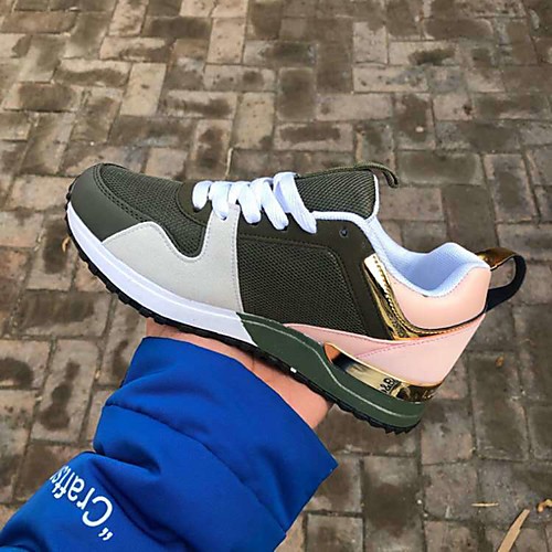 Women's Trainers Athletic Shoes Flat Heel Round Toe Sporty Athletic Outdoor Running Shoes Walking Shoes PU Lace-up White Black Pink
Women's Trainers Athletic Shoes Flat Heel Round Toe Sporty Athletic Outdoor Running Shoes Walking Shoes PU Lace-up White Black Pink